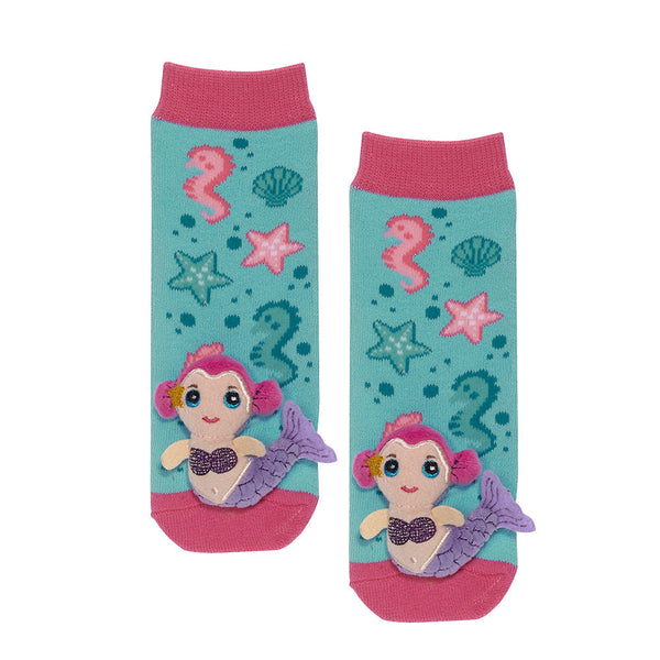 Messy Moose Socks Mermaid 6 Pack - Baby / Pink - Socks