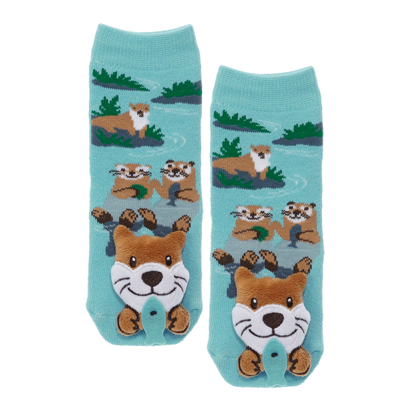 Messy Moose Socks Otter 6 Pack - Baby / Blue - Socks