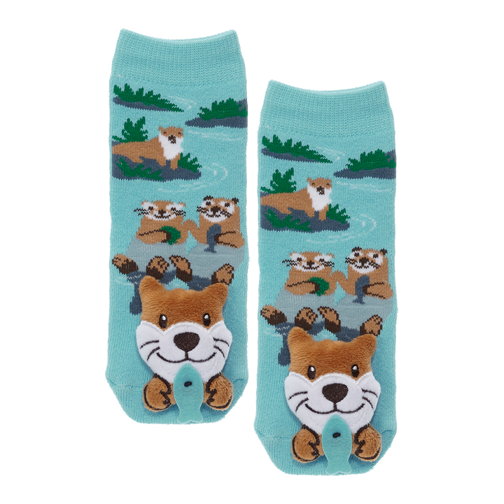 Messy Moose Socks Otter 6 Pack - Baby / Blue - Socks