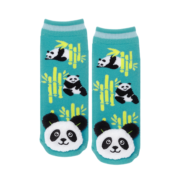 Messy Moose Socks Panda 6 Pack - Baby / Turquoise - Socks