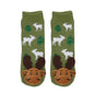 Messy Moose Socks Pine Tree 6 Pack - Baby / Olive
