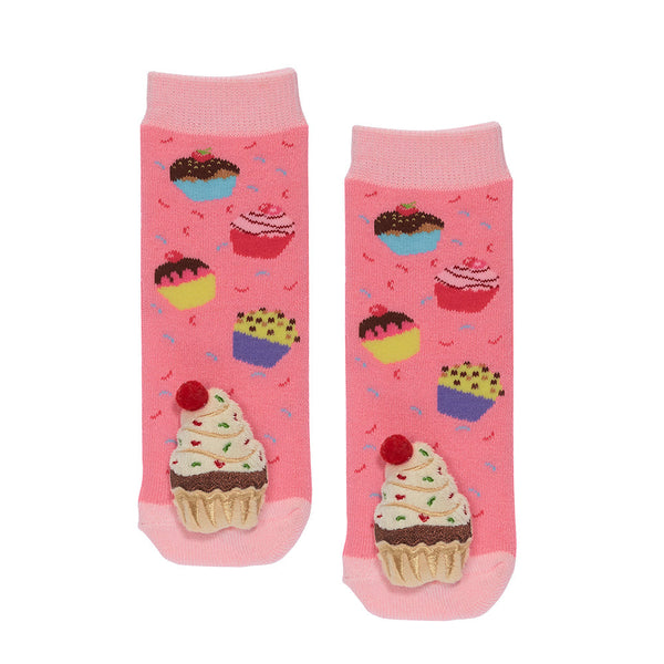 Messy Moose Socks Pink Cupcake Toddler Socks 6 Pack - Toddler - Socks