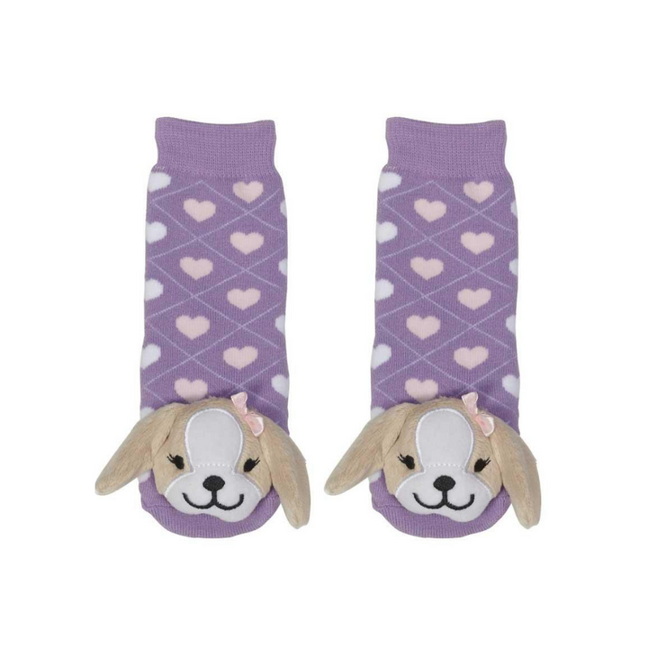 Messy Moose Socks Puppy 6 Packs - Baby / Purple - Socks