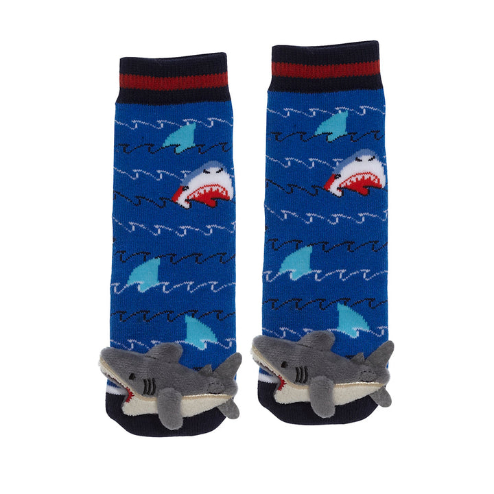 Messy Moose Socks Shark 6 Pack - Baby / Blue - Socks