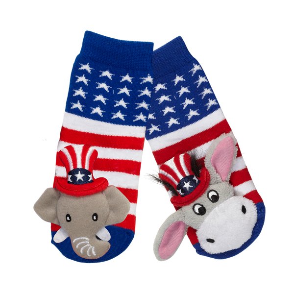 Messy Moose Socks Stars & Stripes Mismatch 6 Pack - Baby / Multi - Socks