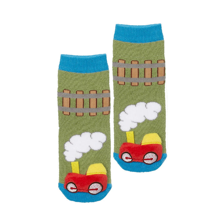 Messy Moose Socks Train 6 Pack - Baby / Green - Socks