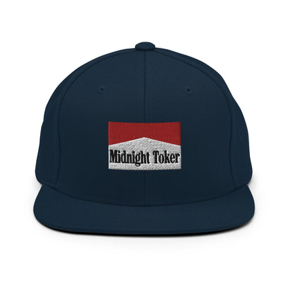 Midnight Toker Bill Brim Snapback Hat - Dark Navy
