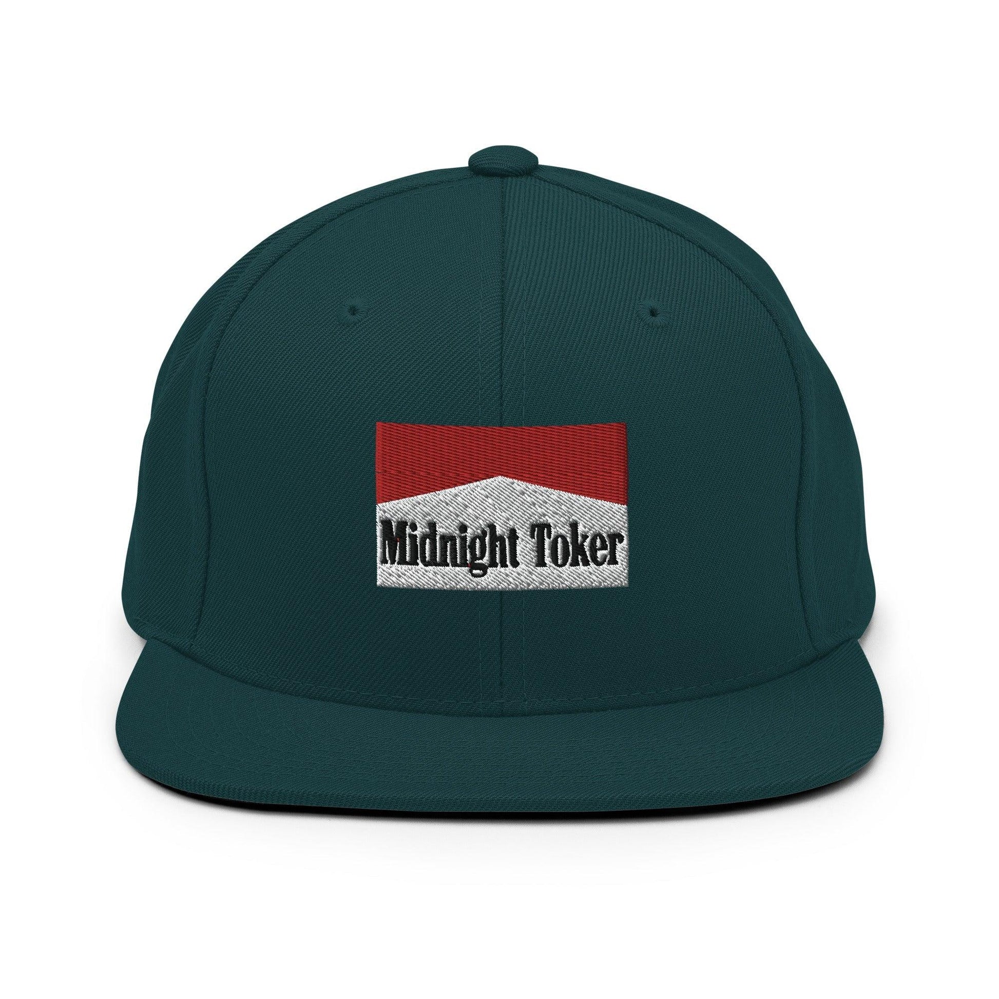 Midnight Toker Bill Brim Snapback Hat - Spruce