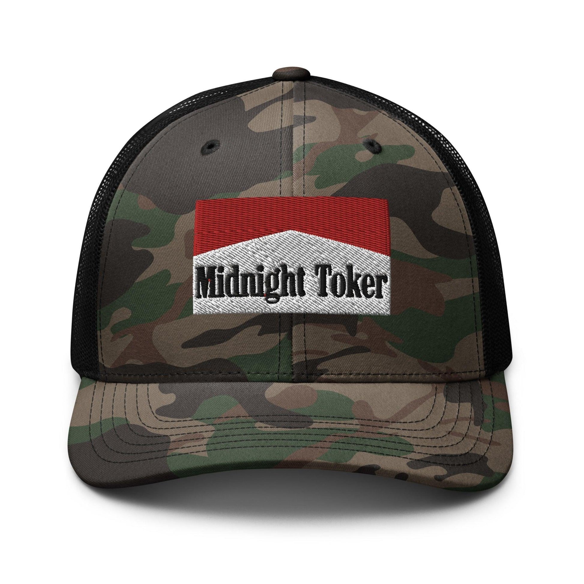 Midnight Toker Camo Trucker Hat - Camo/Black