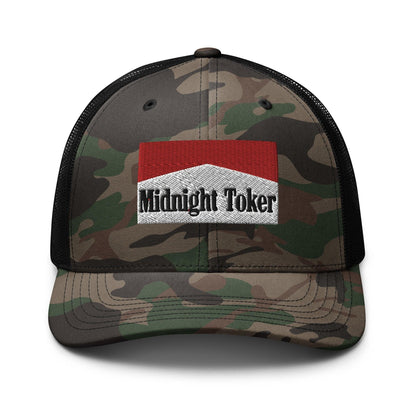 Midnight Toker Camo Trucker Hat - Camo/Black
