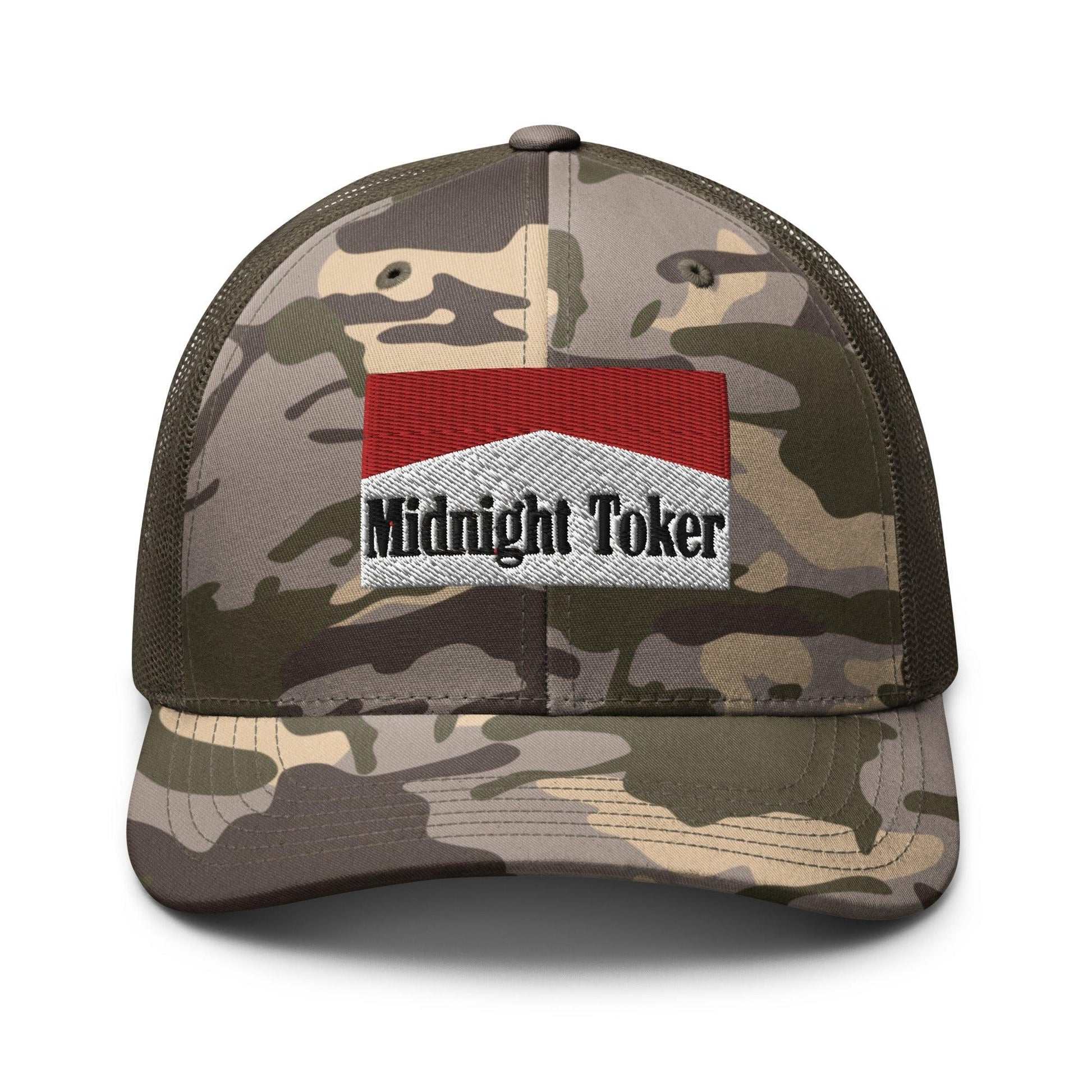 Midnight Toker Camo Trucker Hat - Camo/Olive