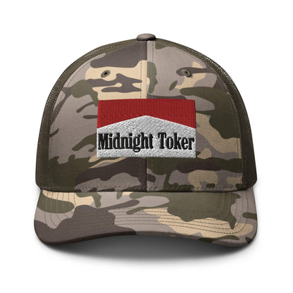 Midnight Toker Camo Trucker Hat - Camo/Olive