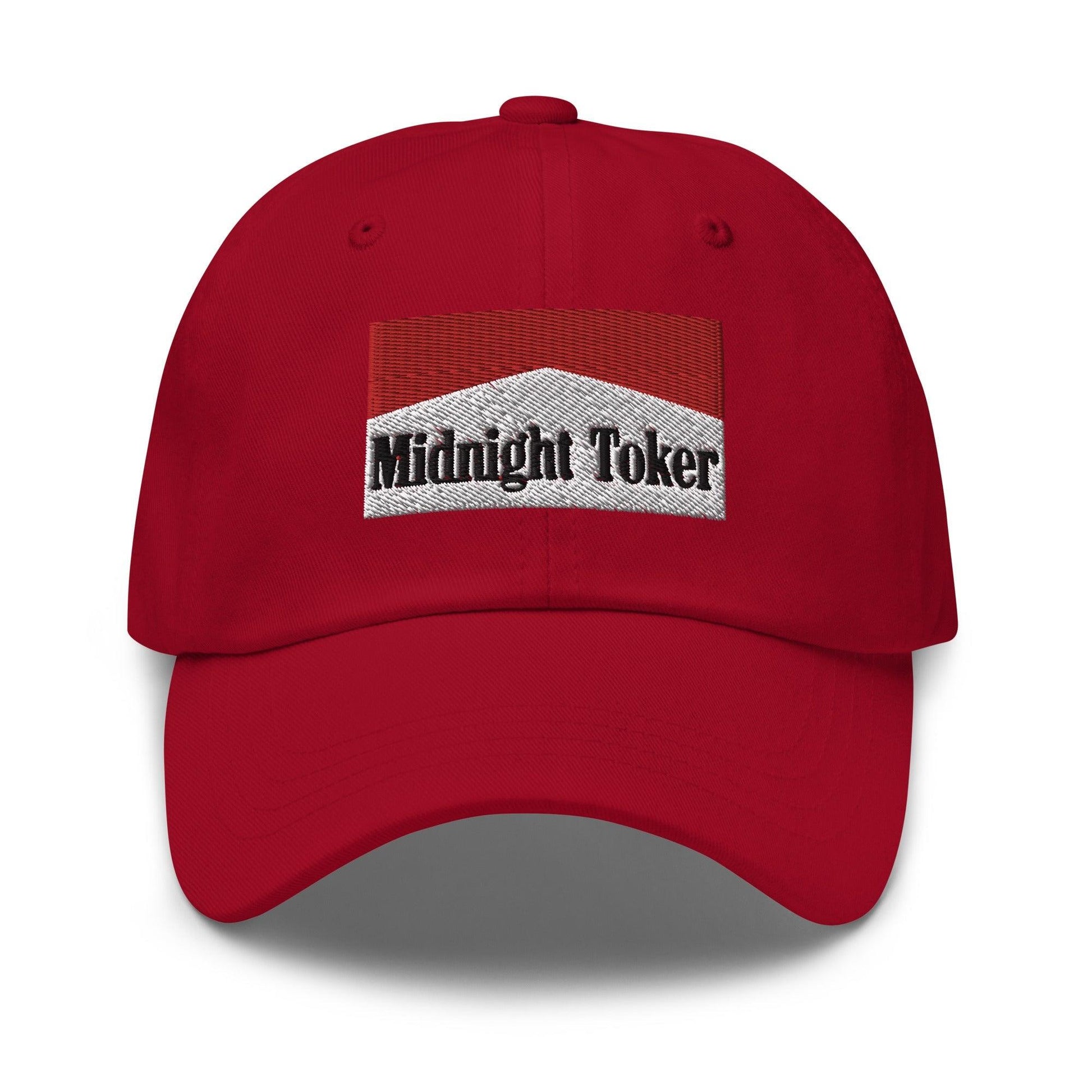 Midnight Toker Dad Hat - Cranberry