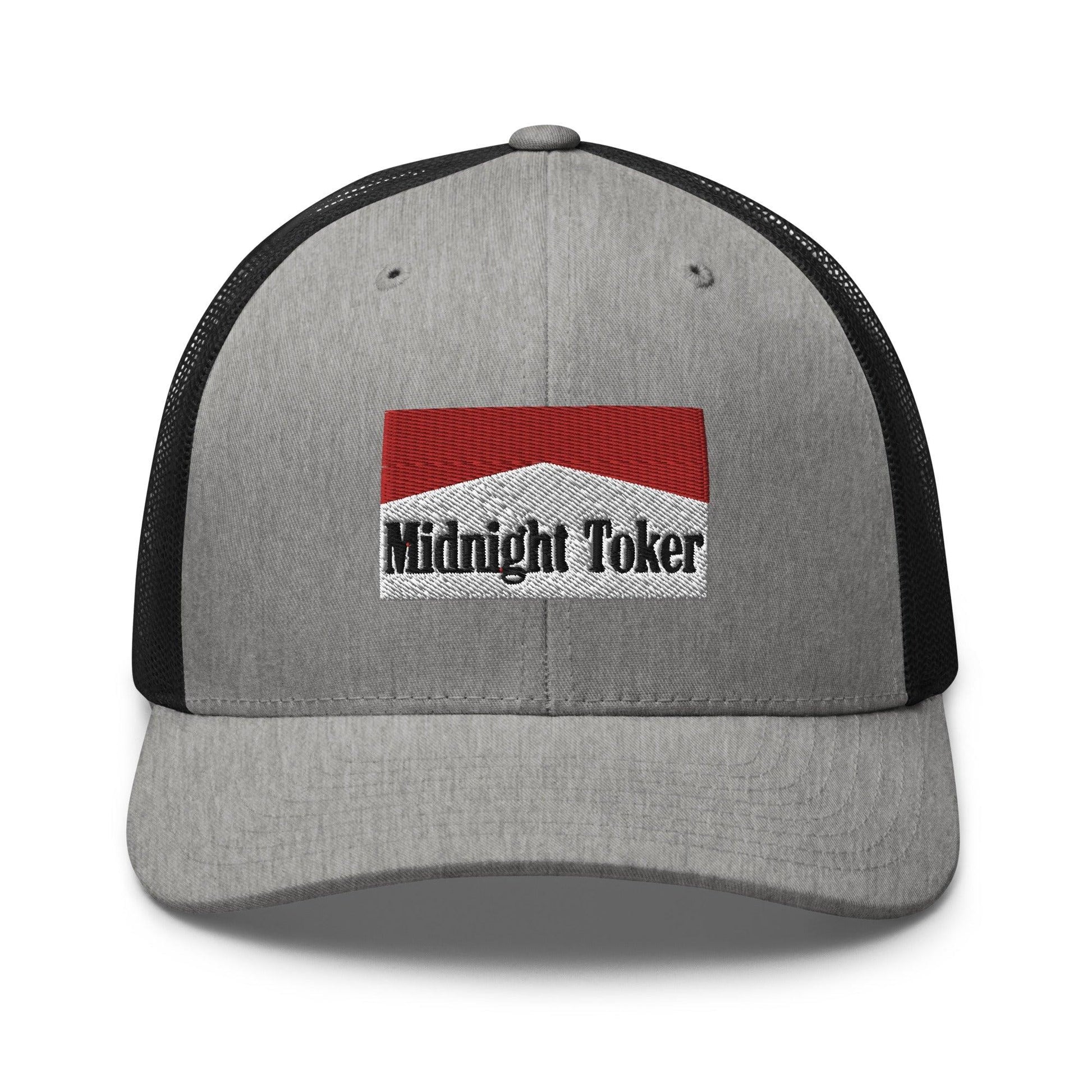 Midnight Toker Retro Trucker Hat - Heather/ Black