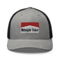 Midnight Toker Retro Trucker Hat - Heather/ Black