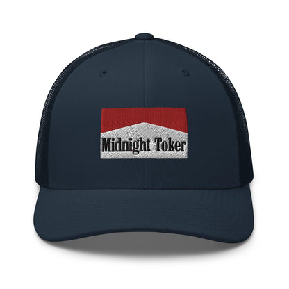 Midnight Toker Retro Trucker Hat - Navy