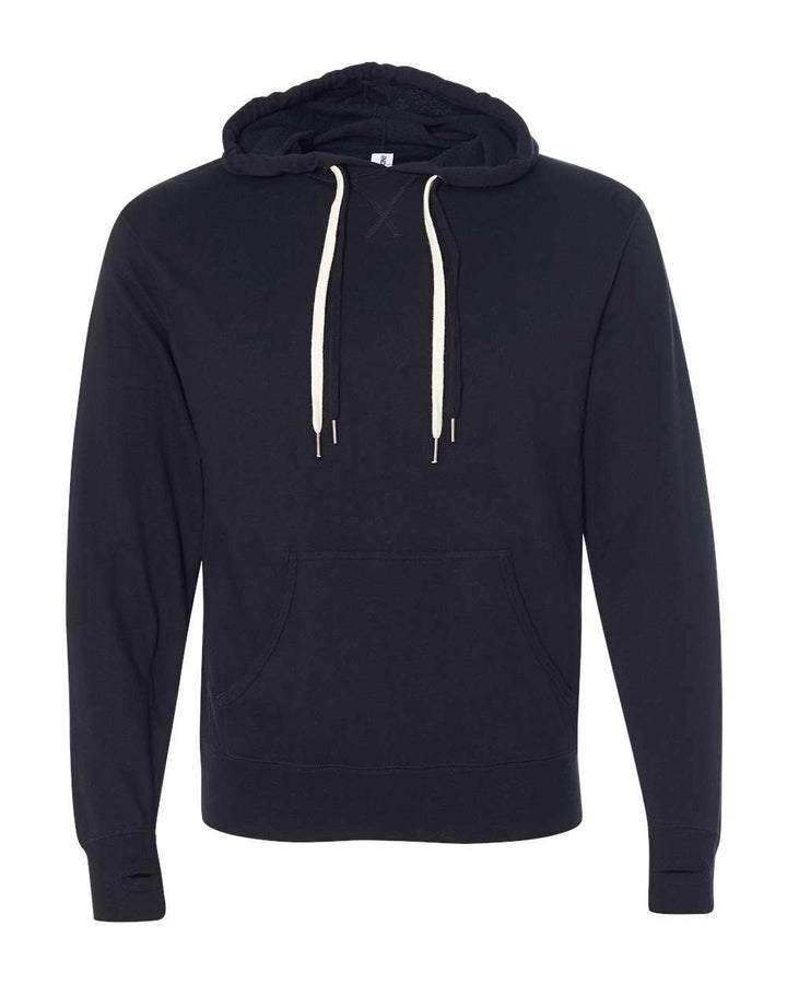 Midweight French Terry Hooded Sweatshirt PRM90HT - Black / XS - Sweatshirts & Hoodies