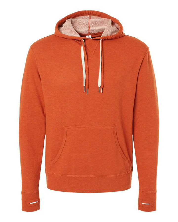 Midweight French Terry Hooded Sweatshirt PRM90HT - Burnt Orange Heather / XS - Sweatshirts & Hoodies