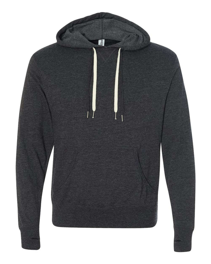 Midweight French Terry Hooded Sweatshirt PRM90HT - Charcoal Heather / XS - Sweatshirts & Hoodies