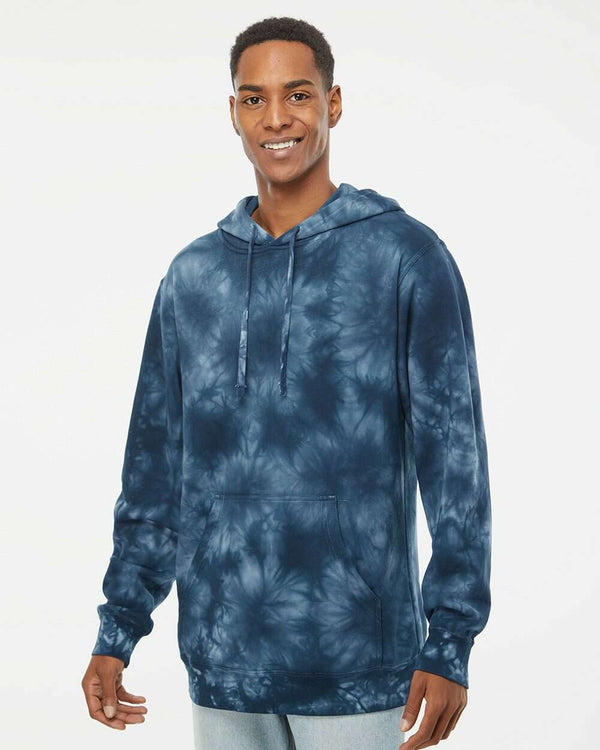 Midweight Tie-Dyed Hooded Sweatshirt PRM4500TD - Sweatshirts & Hoodies