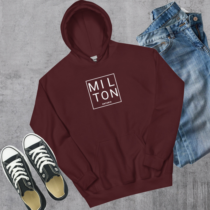 Milton Square Hoodie - Maroon / S