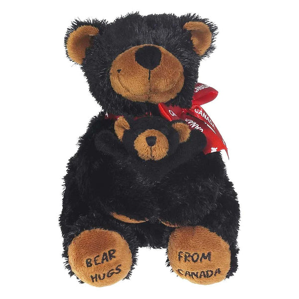 Mini Black Bear and Baby 7’’ - black - Embroider Buddy®