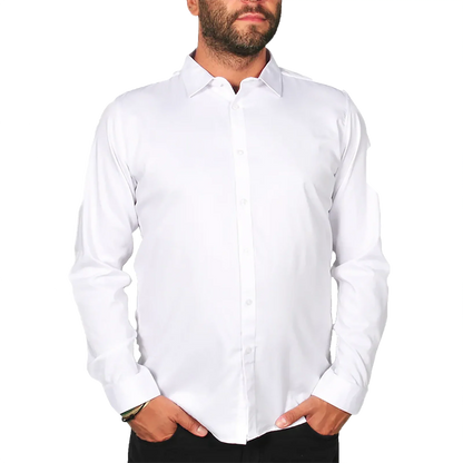 Mirvik The Milano Men’s Premium Shirt - White / Small - Shirts & Tops