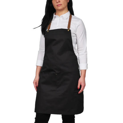 Mirvik The Minimalist - Bib Apron - Black - Aprons