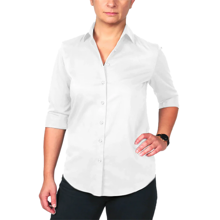 Mirvik The Milano Ladies’ Premium Shirt - White / XS - Shirts & Tops