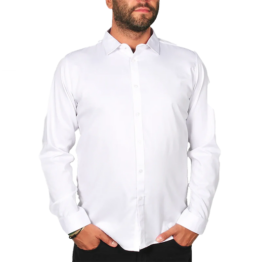 Mirvik The Milano Men’s Premium Shirt - White / Small - Shirts & Tops
