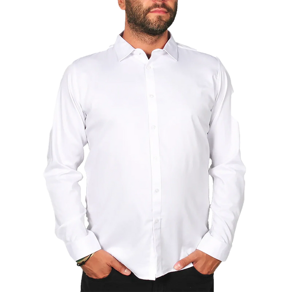 Mirvik The Milano Men’s Premium Shirt - White / Small - Shirts & Tops