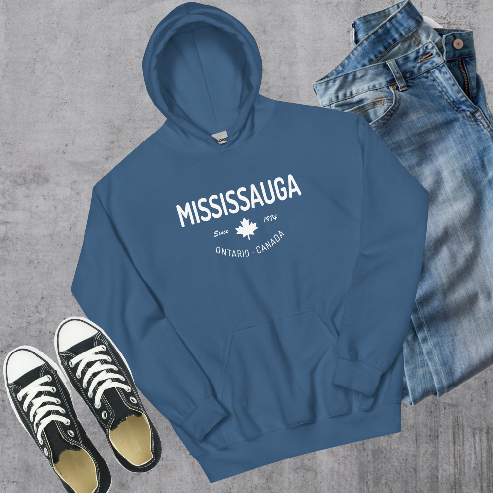 Mississauga Since 1974 Hoodie - Indigo Blue / S