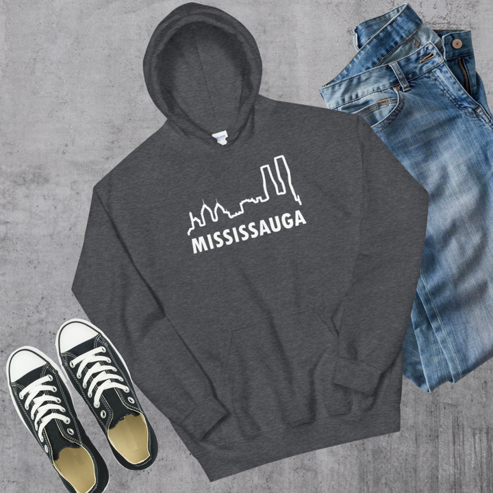 Mississauga Skyline Hoodie - Dark Heather / S