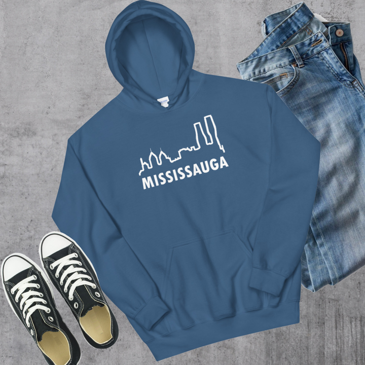 Mississauga Skyline Hoodie - Indigo Blue / S