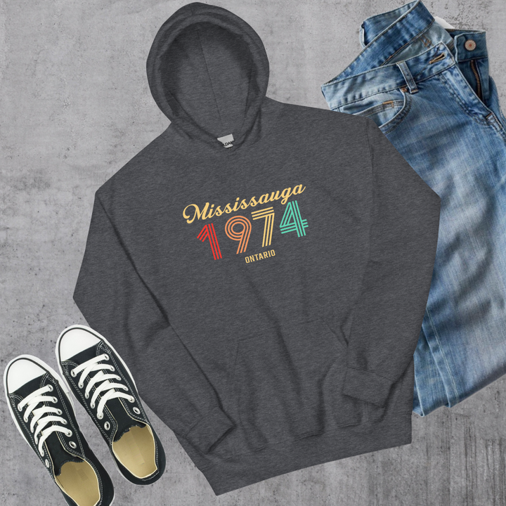 Mississauga Vintage Hoodie - Dark Heather / S