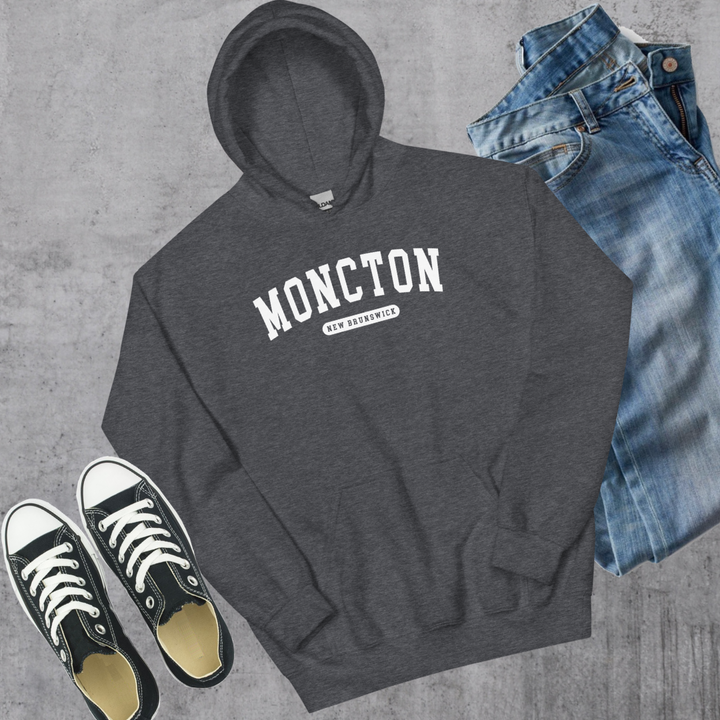 Moncton College Hoodie - Dark Heather / S