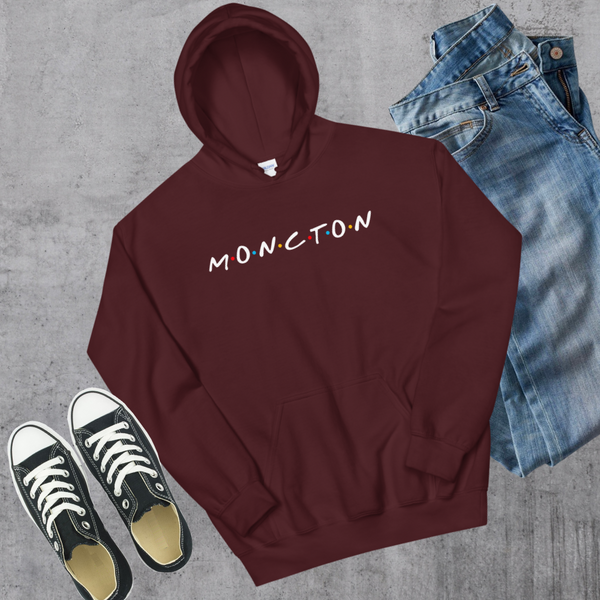 Moncton Friends Hoodie - Maroon / S