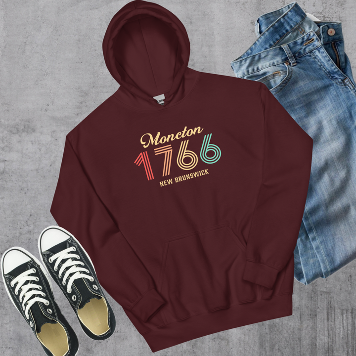 Moncton Vintage Hoodie - Maroon / S