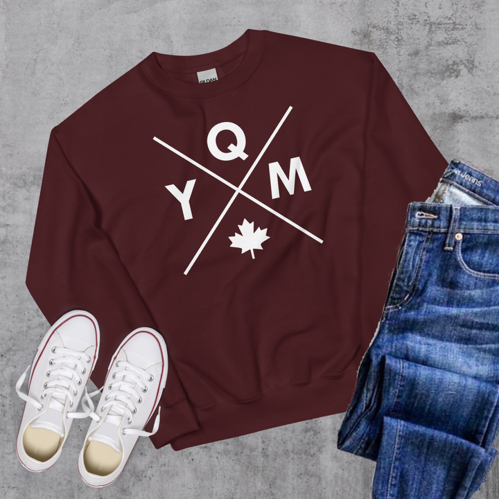 Moncton YQM X Crewneck - Maroon / S