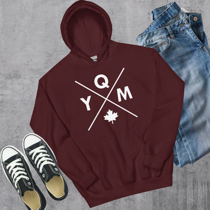 Moncton YQM X Hoodie - Maroon / S