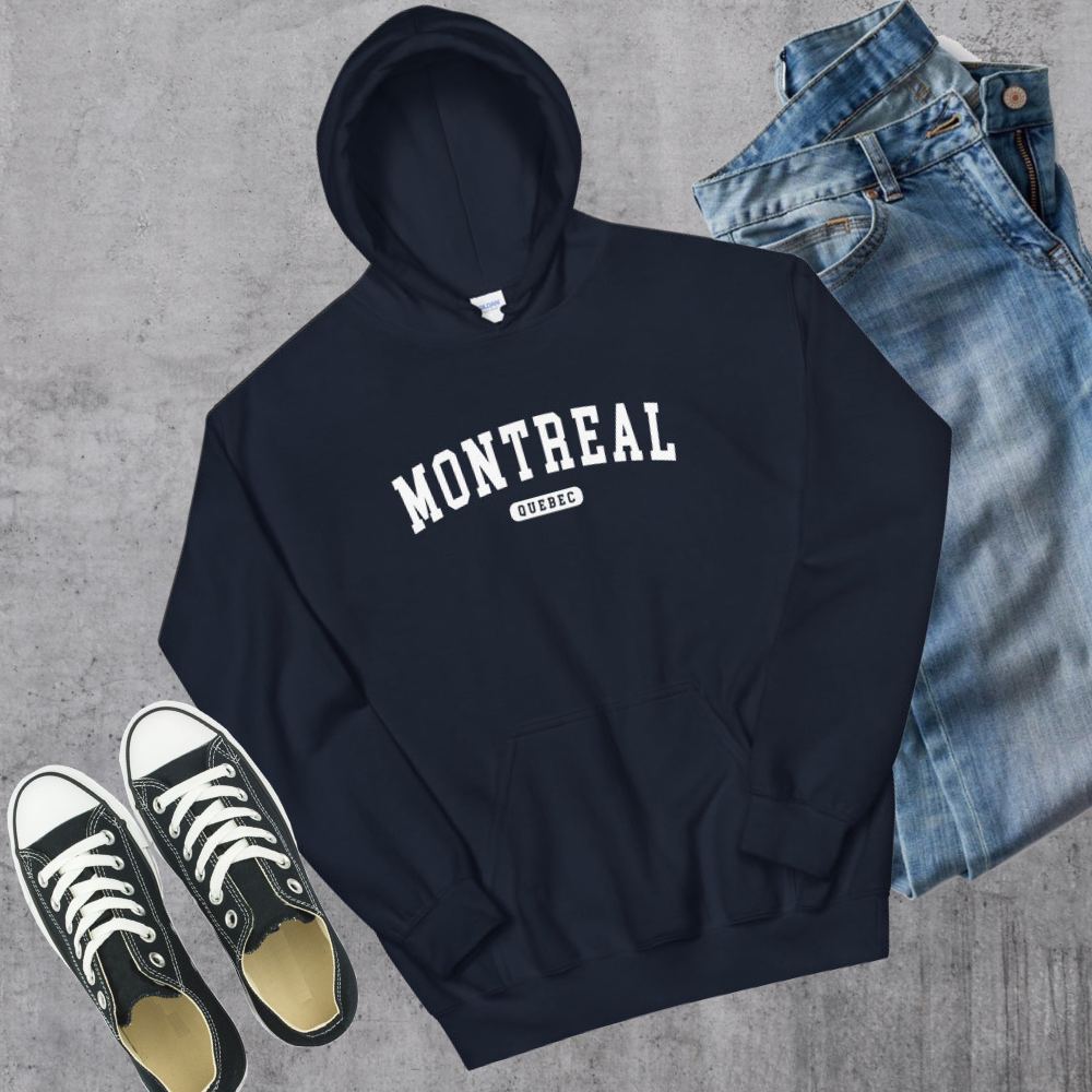 Montreal QC College Hoodie - Navy / S