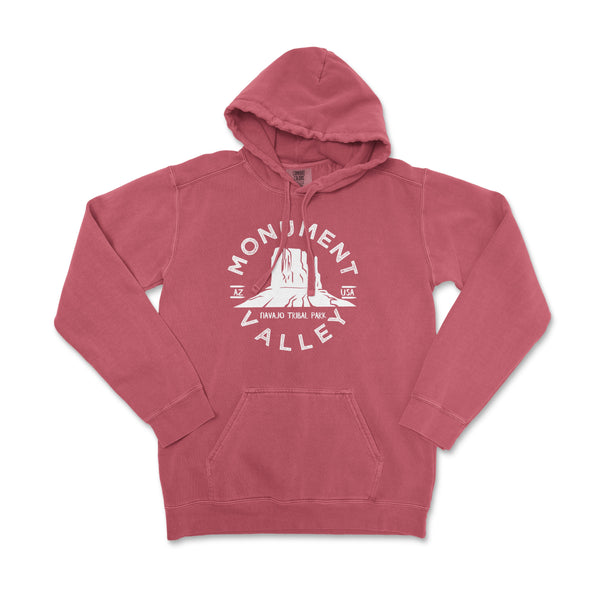 Monument Valley National Park Comfort Colors Hoodie - S / Crimson - hoodie