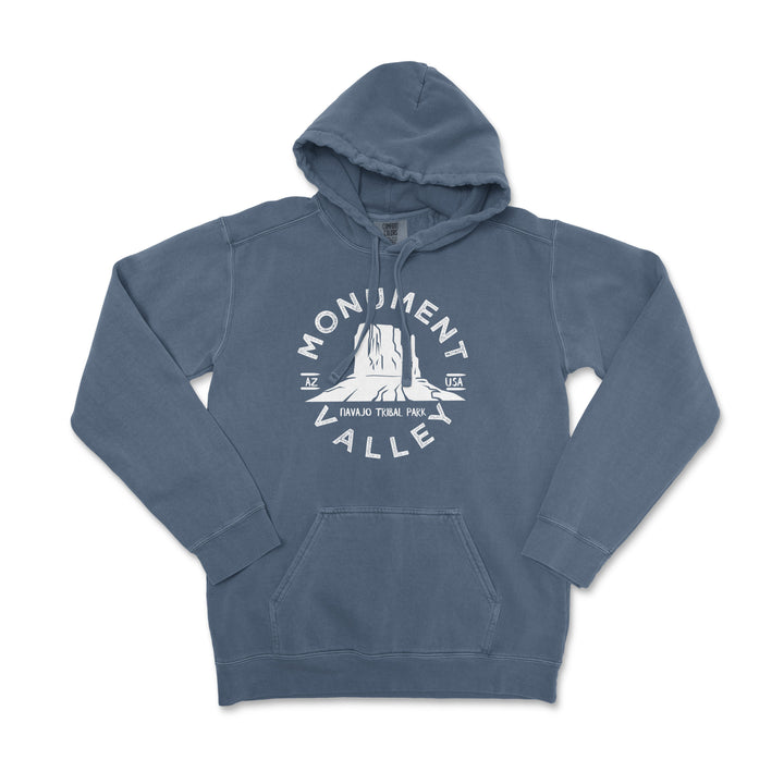 Monument Valley National Park Comfort Colors Hoodie - S / Denim - hoodie