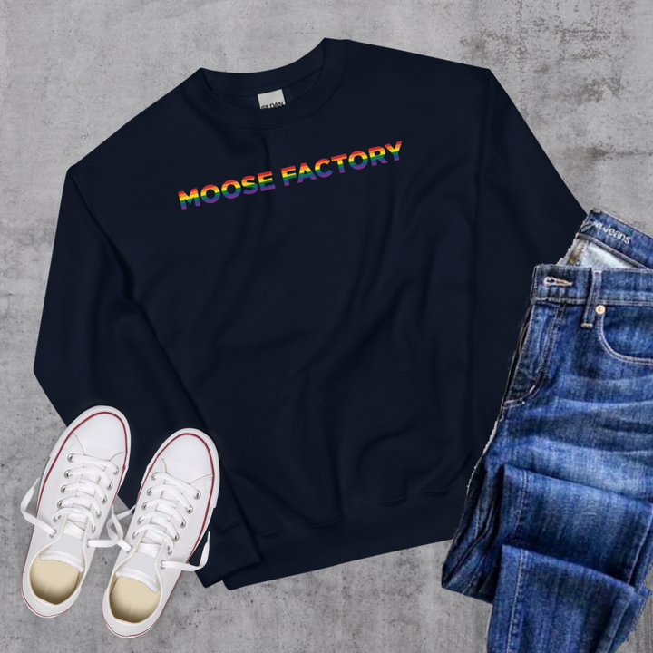 Moose Factory Pride Crewneck - Navy / S