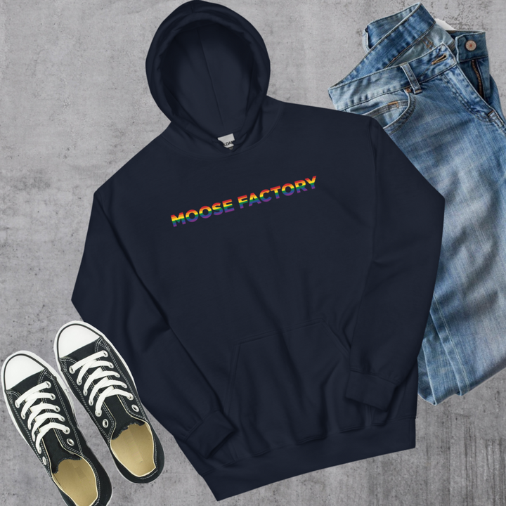 Moose Factory Pride Hoodie - Navy / S