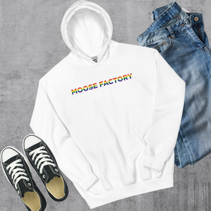 Moose Factory Pride Hoodie - White / S