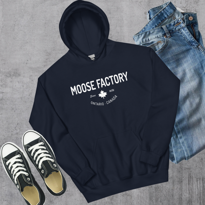 Moose Factory since 1686 Hoodie - Navy / S