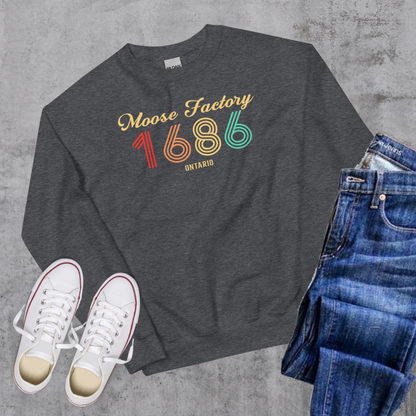 Moose Factory Vintage Crewneck - Dark Heather / S