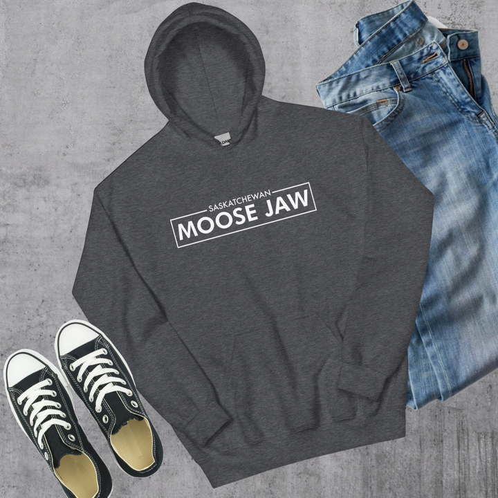 Moose Jaw Saskatchewan Hoodie - Dark Heather / S