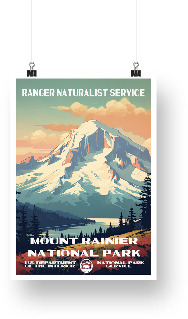 Mount Rainier National Park Poster - poster